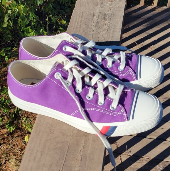 Pro Keds Royal Lo Classic Canvas Shoes Purple - Men’s Size 9 Women Size 11 - Picture 12 of 16